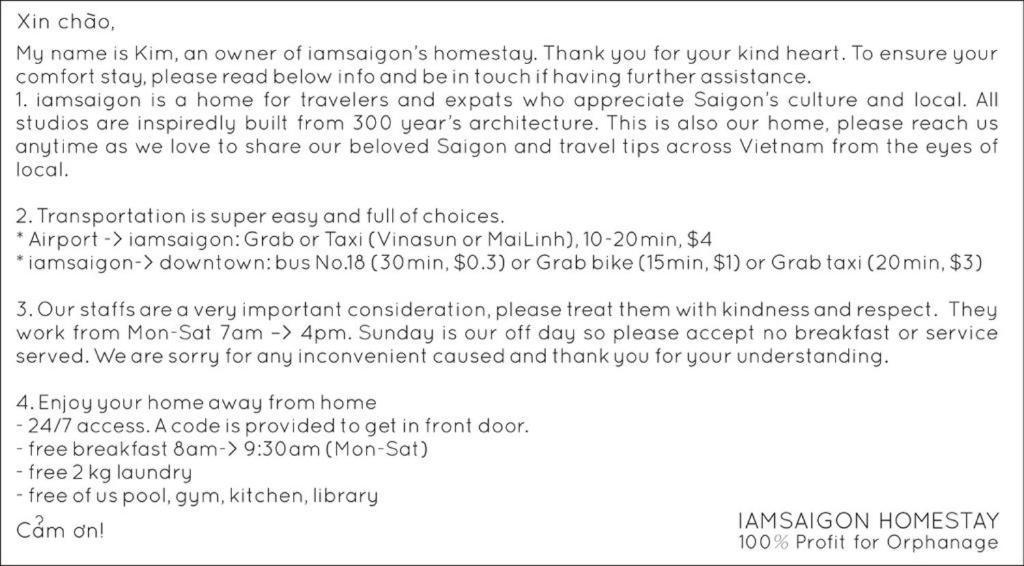 Iam Saigon Homestay Хошимин Экстерьер фото